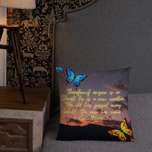Load image into Gallery viewer, Hope Exists Premium Pillow “Transformation”