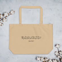 Load image into Gallery viewer, Large organic Hope Exists tote bag “Arise & Shine”