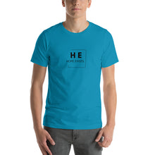 Load image into Gallery viewer, Short-Sleeve Adult Unisex T-Shirt “Hope Exists Logo” (Black Text)