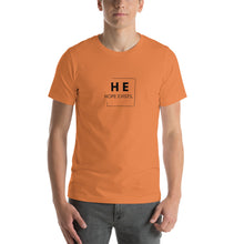 Load image into Gallery viewer, Short-Sleeve Adult Unisex T-Shirt “Hope Exists Logo” (Black Text)