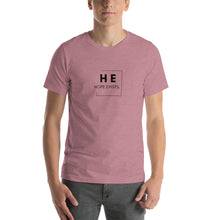 Load image into Gallery viewer, Short-Sleeve Adult Unisex T-Shirt “Hope Exists Logo” (Black Text)