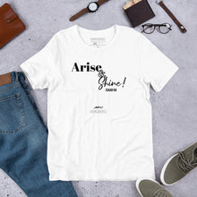 Load image into Gallery viewer, Short-Sleeve women’s Hope Exists “Arise & Shine Isaiah 60” T-Shirt (Black Text)