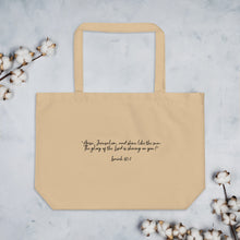 Load image into Gallery viewer, Large organic Hope Exists tote bag “Arise &amp; Shine”
